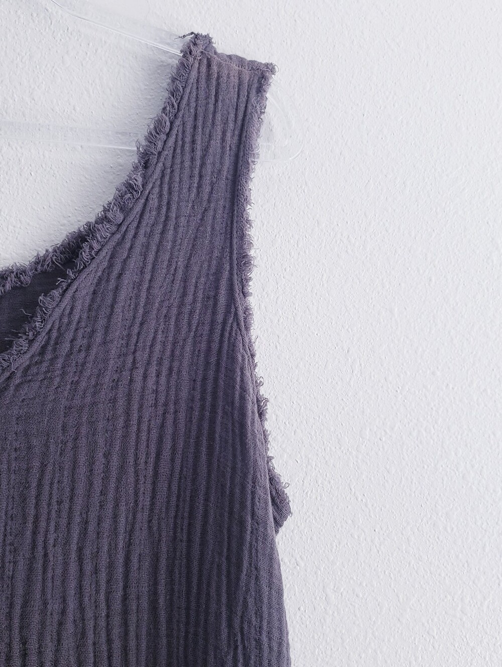 It Is Well Waffle Knit Sleeveless V-Neckline Mini Bohemian Dress - Picture 4 of 9